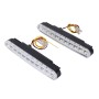 2 PCS DC 12V 5W 350LM 6000K 18 SMD-5630-LEDs Circular Car DRL&Turn Light(White Light + Yellow Light), Cable Length: 1m