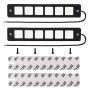 2 PCS DC 12V 7.4W Square Shape LED Daytime Running Lights Lamp COB LEDs (White Light)