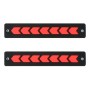 2 PCS DC 12V 7.4W Arrow Shape LED Daytime Running Lights Lamp COB LEDs (Red Light)