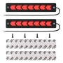 2 PCS DC 12V 7.4W Arrow Shape LED Daytime Running Lights Lamp COB LEDs (Red Light)