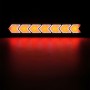 2 PCS DC 12V 7.4W Arrow Shape LED Daytime Running Lights Lamp COB LEDs (Red Light)