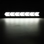 2 PCS DC 12V 7.4W Arrow Shape LED Daytime Running Lights Lamp COB LEDs (White Light)