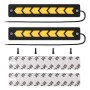 2 PCS DC 12V 7.4W Arrow Shape LED Daytime Running Lights Lamp COB LEDs (Yellow Light)