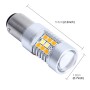 1157 7W 850 LM 6000K White + Yellow Light Day Running Light Turn Signal Light Brake Light with 21 SMD-2835-LED Lamps and 7 SMD-3030-LED Lamps. DC 12V