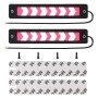 2 шт. Светодиодные светодиоды 6 Вт светодиодные лампы дневные ходовые светильники, DC 12V (Pink Light)