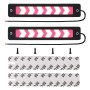 2 PCS 6W LED COB LEDs Daytime Running Lights Lamps, DC 12V (Pink Light)