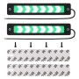 2 шт. Светодиодные светодиодные светодиоды 6 Вт дневные лампы для ходовых светильников, DC 12V (зеленый свет)