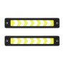 2 шт. Светодиодные светодиодные светодиоды дневные лампы дневного ходового света, DC 12V (желтый свет)