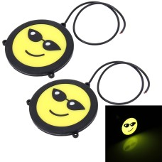 2 PCS 10W Expression Pack Yellow Light COB Car Daytime Running Lights Lamp