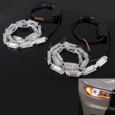 2 шт. 3W Масштабируемая кристаллическая оболочка форма змеи DIY Белый свет + желтый свет Статический освещение Статическое освещение