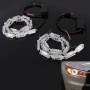 2 PCS 3W Scalable Crystal Shell Snake Shape DIY White Light + Yellow Light Car Static Lighting Crystal Water LED Lamp Light, DC 12V