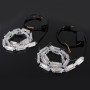 2 PCS 3W Scalable Crystal Shell Snake Shape DIY White Light + Yellow Light Car Static Lighting Crystal Water LED Lamp Light, DC 12V