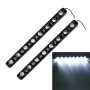 2 PCS 8W 240 LM 6000K DRL Daytime Running Light with 8 SMD-5050 Lamps, DC 12V(White Light)