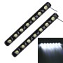 2 PCS 7W 210 LM 6000K DRL Daytime Running Light with 7 SMD-5050 Lamps, DC 12V(White Light)