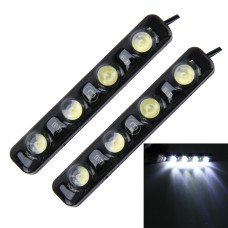 2 PCS 4W 120 LM 6000K DRL Daytime Running Light with 4 SMD-5050 Lamps, DC 12V(White Light)