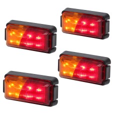 4pcs MK-049 Truck 8LEDS Двойной маркер с двойным цветом.