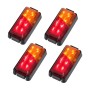 4pcs MK-049 Truck 8LEDS Двойной маркер с двойным цветом.