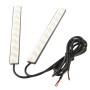 2 x 6W DIY Белый светодиодный светодиодный дневной свет / лампа DRL, длина: 14 см (черный)