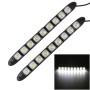 2 PCS  4.5W 9 LED SMD 5050 Flexible Snake LED Car Daytime Running Lights, DC 12V