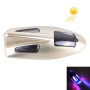 Solar Colorful Light Anti Collision Shark Fin Car Taillight LED Flash Warning Light Caution Light(Gold)