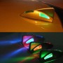 Solar Colorful Light Anti Collision Shark Fin Car Taillight LED Flash Warning Light Caution Light(White)