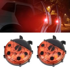 Ladybug Shape Car Door Anti-collision Warning Light (Red Light)