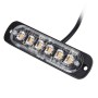 DC 12V-24V 2W 6LEDS SMD-2835 Лампы 17 Flash Patterns 3 линии автомобильная флэш-лампа водонепроницаемый автомобильный грузовик.