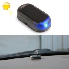 LQ-S10 CAR Solar Power Моделировал манекен-тревогу, предупреждение о противоугоне светодиодной светодиодной световой фальшивой лампы (синий свет)