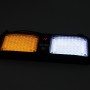 High qulaity DC 12V, 9W LED Waterproof Car Sunshade Yellow Light + White Light Warning Lights Strobe Emergency Lights Flashing Light with 12 Kinds Flash Patterns