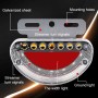 24V Truck / Bus Dynamic Blinker Flowing Water Side Light Waterproof Ground Light Tail / Reversing Light (White Light)