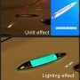 Car Shark Gill Warning Lights Solar Decorative Lights Car Door Anti-collision Rear-end Collision LED Dlashing Lamp (Gold)