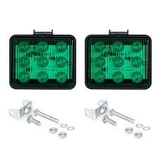 2 PCS ZS-7013 3 inch 9LEDs Strobe Waterproof Car / Truck Warning Light (Green Light)