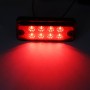 4 PCS 10-30V 8LED Car Tail Light Side Lamp (Red Light)