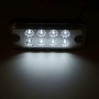 4 PCS 10-30V 8LED Car Tail Light Side Lamp (White Light)