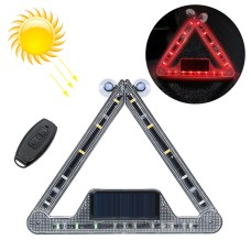 Car Triangular Light Warning Sign Solar Charging Strobe Emergency Ranger Light (Red Light)