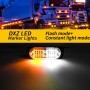 2pcs DC12-24V 3.2W Car 20LED Ultra-thin Strobe Light(White + Yellow Light)