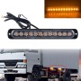 DC12V-24V / 36W Car Truck Truck Amergency Strobe Flash Flash Light 12LEDS LONGLE ULTRA-TIN SIDEST (Желтый)