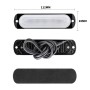 DC12V-24V / 18W Car Truck Emergency Strobe Flash Warning Light 6LEDs Ultra-thin Side Lights(White + Red)