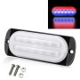 DC12V-24V / 36W Car Truck Truck Amergency Strobe Flash Flash Light 12LEDS Ультратонкие боковые светильники (красный + синий)