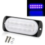 DC12V-24V / 36W Car Truck Amergency Strobe Shrobe Flash Warning Light 12LEDS Ультратонкие боковые огни (синий)