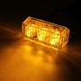 9W 540LM 3-LED Yellow Light Wired Car Flashing Warning Signal Lamp, DC12V, Wire Length: 95cm