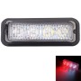 12W 720LM 6500K 635nm 4-LED White + Red Light Wired Car Flashing Warning Signal Lamp, DC12-24V, Wire Length: 95cm