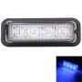 12W 720LM 440-480nm 4-LED Blue Light Wired Car Flashing Warning Signal Lamp, DC12-24V, Wire Length: 95cm