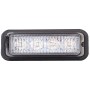 12W 720LM 635nm 4-LED Red Light Wired Car Flashing Warning Signal Lamp, DC12-24V, Wire Length: 95cm