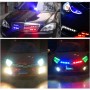 2 PCS  6 inch 6 LED 2 x 18W Car Flash Warning Light Red + Blue Change White Waterproof Emergency Light, DC 12V