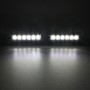 2 PCS  6 inch 6 LED 2 x 18W Car Flash Warning Light Yellow Change White Waterproof Emergency Light, DC 12V