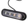 12W 720LM 4-LED White + Yellow Light 18 Flash Patterns Car Strobe Emergency Warning Light Lamp, DC 12V