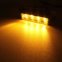 12W 720LM 4-LED Yellow Light 18 Flash Patterns Car Strobe Emergency Warning Light Lamp, DC 12V