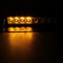 8W 800LM 8-LED White + Yellow Light 3-Modes Adjustable Angle Car Strobe Flash Dash Emergency Light Warning Lamp with Suckers, DC 12V