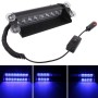 8W 800LM 8-LED Blue Light 3-Modes Adjustable Angle Car Strobe Flash Dash Emergency Light Warning Lamp with Suckers, DC 12V